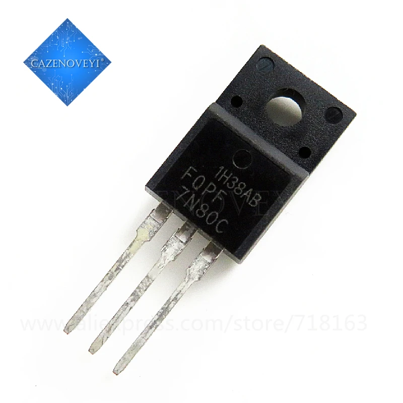 

10 шт./лот FQPF7N80C FQPF7N80 SPA17N80C3 N80C TO-220F