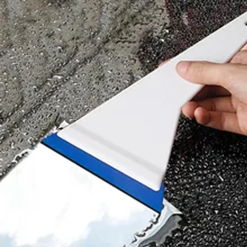 1pc Long Handle Window Squeegee Household Glass Washer Car Windshield Rubber Scraper Blade Snow Shovel Cleaning Tools window scraper tool,window scraper