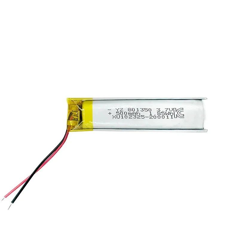 10 pezzi 3,7 V 500 mAh 801350 Batterie al litio polimeriche ricaricabili Lipo per fotocamera e-book con registratore MP3 GPS DVD bluetooth - immagine 4