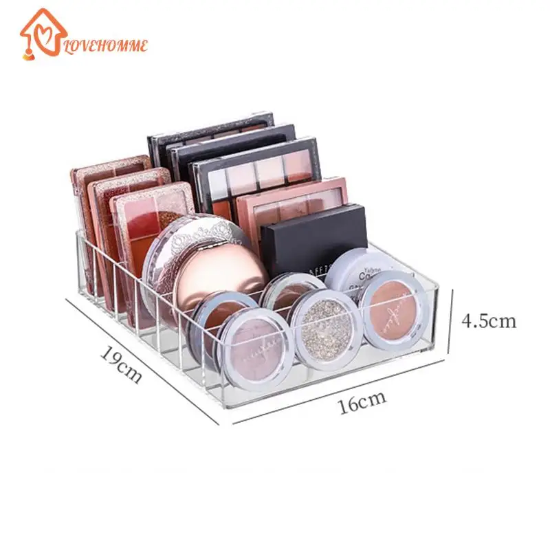 7 Grid Storage Box Clear Plastic Makeup Cosmetic Stand Holder Makeup Lipstick Eyeshadow Palette Storage Organizer makeup organizer makeup storage box cosmetic storage box storage box