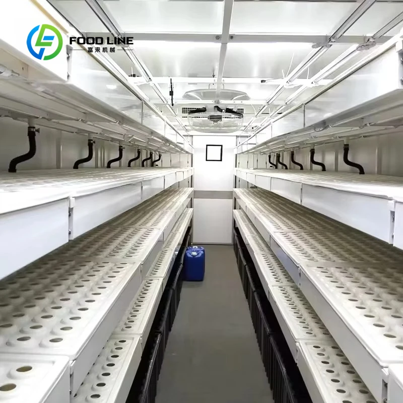 รูปสินค้า ระบบปลูกผักไฮโดรโปนิกส์อัจฉริยะ NFT พร้อม LED & HVAC