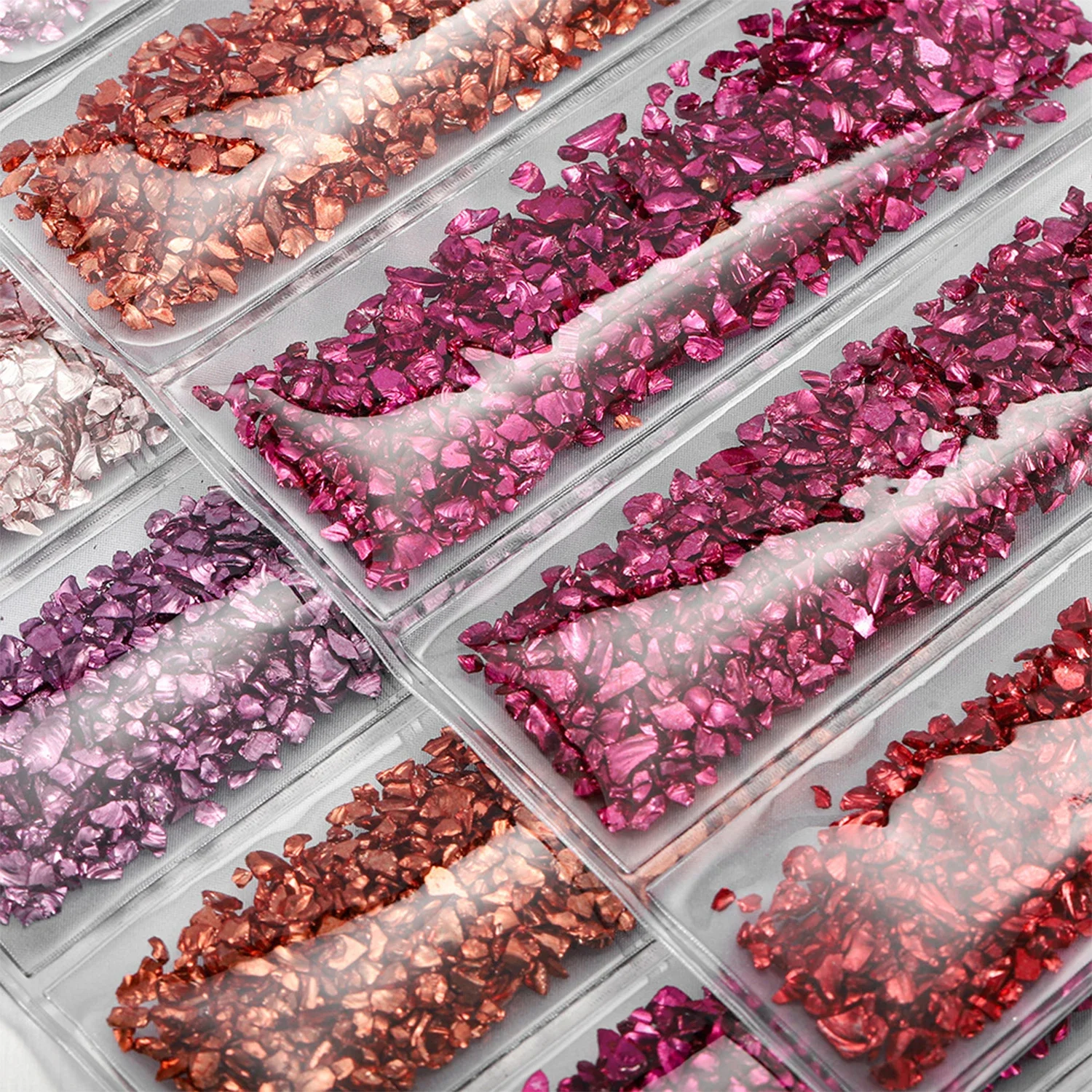 DIYGlassMetalCrushedStoneFillerColorfulCrystalBrokenGlass