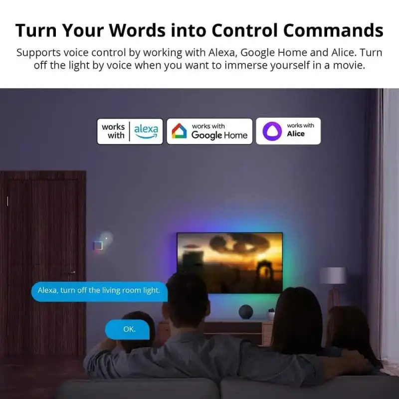 SONOFF TX Ultimate Smart Wall Switch Full Touch Access LED Light Edge Multi-Sensory EWeLink Remote Control Via Alexa Google T5
