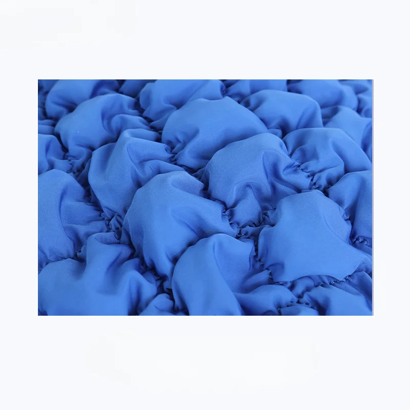 Large Capacity Fashionable Blue Summer New Baguette Bag Single Shoulder Down Pleated Armpit Bag