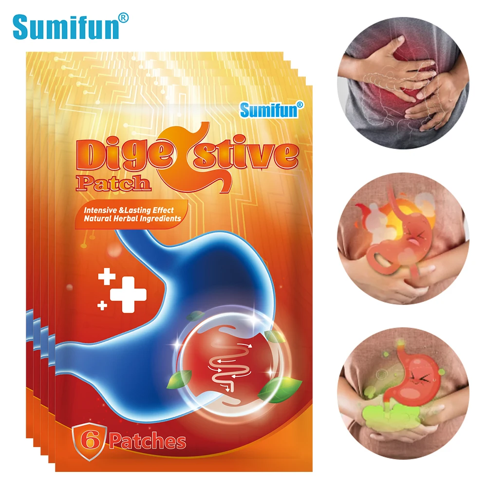 

6/12/30pc Sumifun Gastrointestinal Patch Chinese Medicine Group Digestion Bloating Diarrhea Stomach Pain Gastritis Navel Sticker