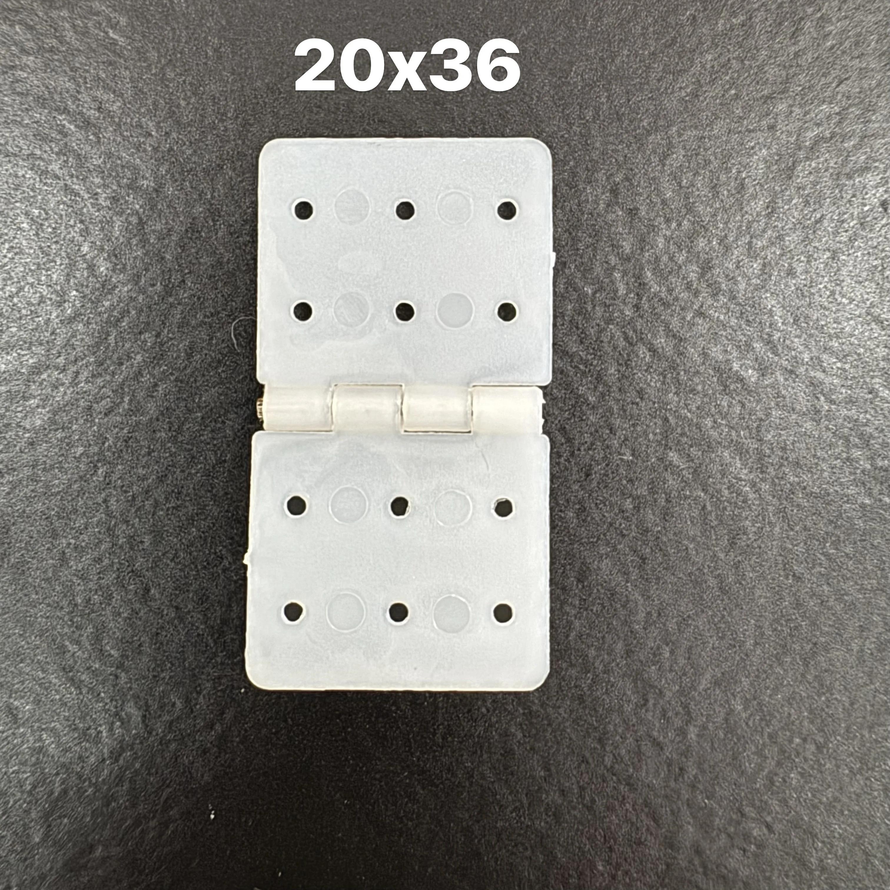 10 Stück W12xL24/W16xL29/W20xL36mm Nylon- und Stiftscharniere für RC-Flugzeuge, langlebiges, leichtes Steuerungszubehör für den Modellbau – Detail 5