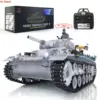 Toy Heng Long 1/16 Snow 7.0 Customized Panzer III H RTR RC Tank 3849 Metal Wheels Tracks Gearbox Idler Infrared BB Shoot TH17377 2