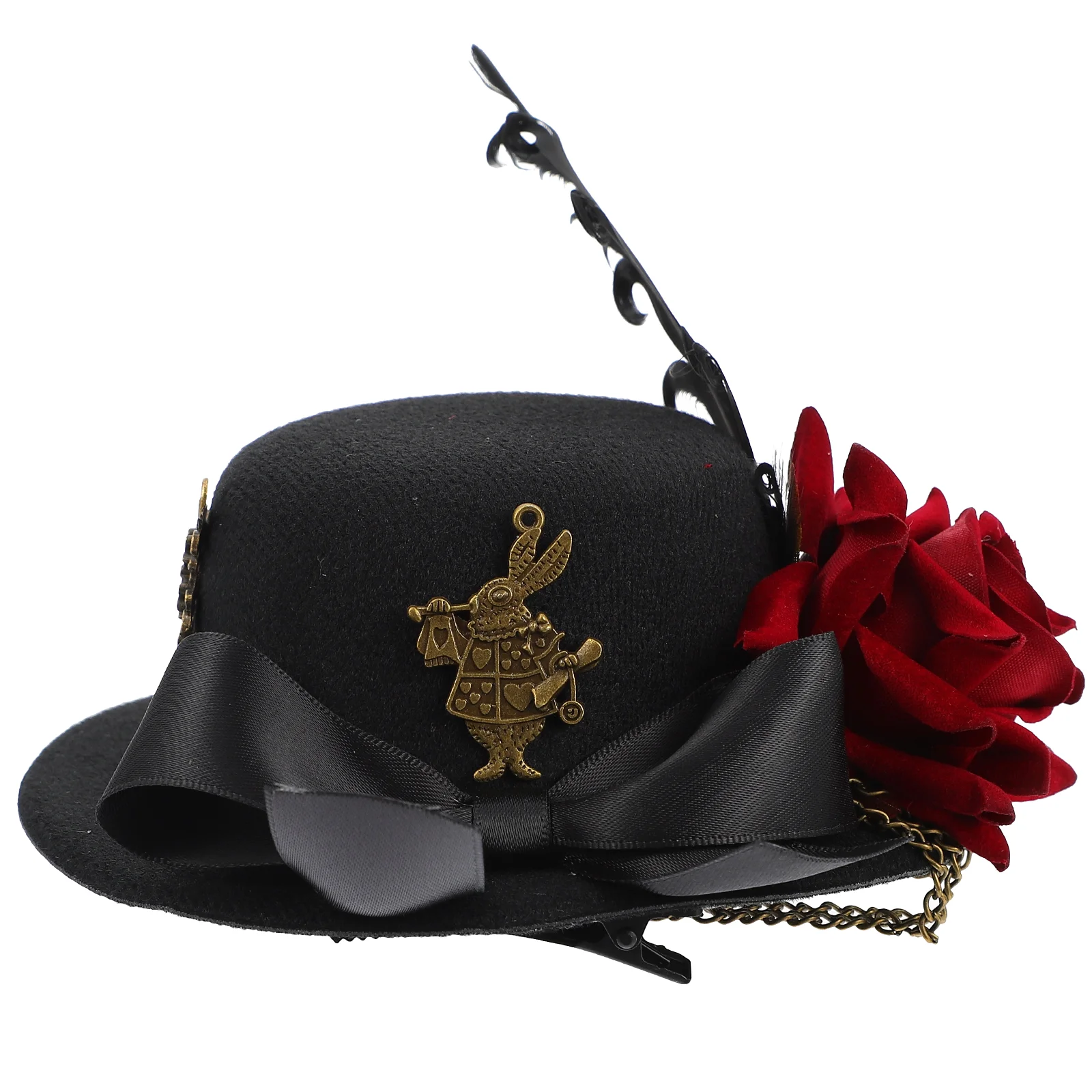 

Hair Barrettes Top Hat Headgear Tops Hairpin Party Headwear Halloween Headdress