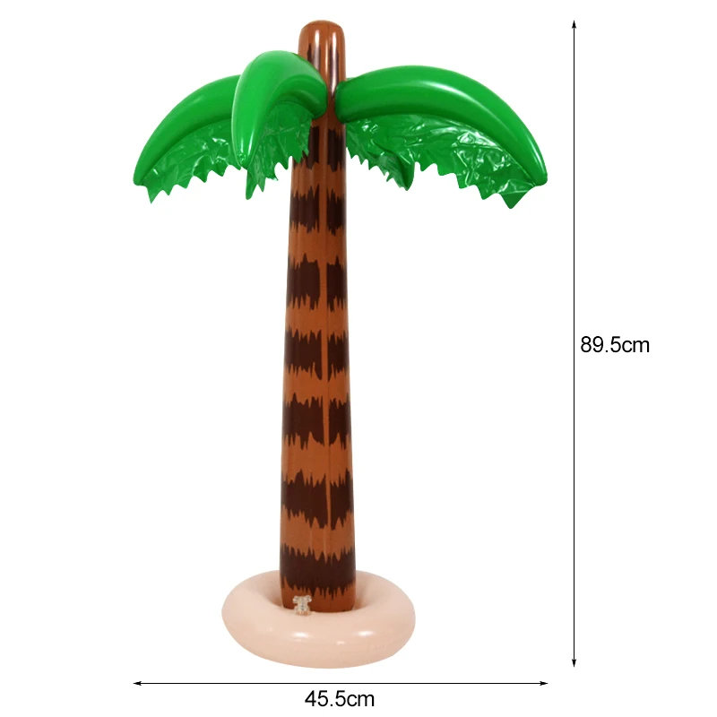 thumbnail image 1 of Globo inflable con forma de palmera de coco hawaiana, diseño de pájaro tropical, flamenco, decoración para fiestas de cumpleaños en la playa, bodas y luaus, 1 of 5