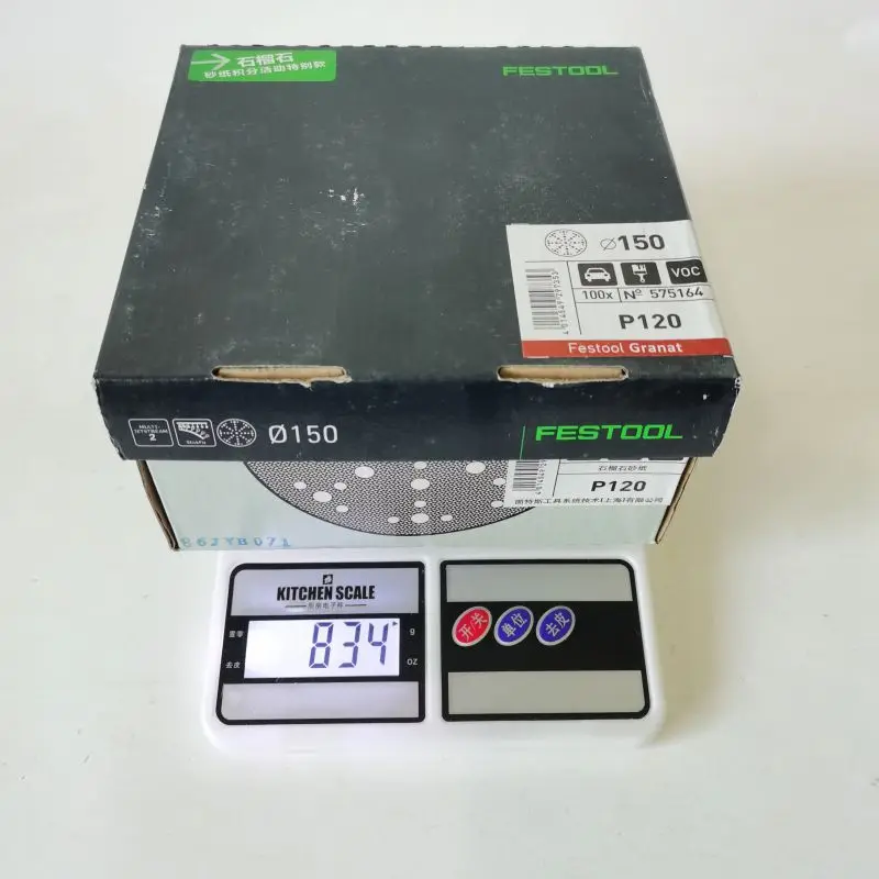 10pcs FESTOOL 6-inch 48-hole Sandpaper 150mm Round Flocking Dry Ground Sandpaper Car Paint Dust-Free Sanding Disc Abrasive 6