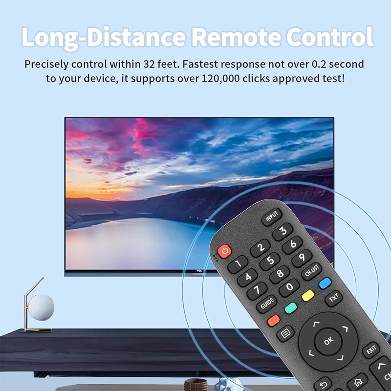 VINABTY Telecomando Sostitutivo EN2X30H Per TV Hisense Vidaa, Modelli 40A5620F 32A5620F 32A5600F A20251K A5600F T279824 - 2
