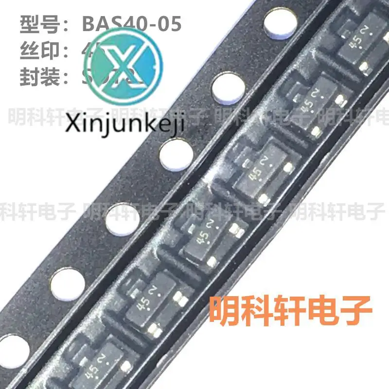 

Оригинальные новые BAS40-05 silk screen 45 SOT23 SMD Schottky diode, 50 шт.