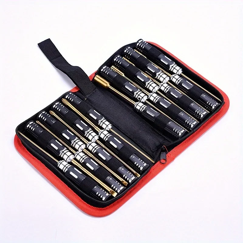 16 Piece Set of Aviation Model Screwdriver High-speed Steel Cloth Wrapped Aviation Model Tool 5