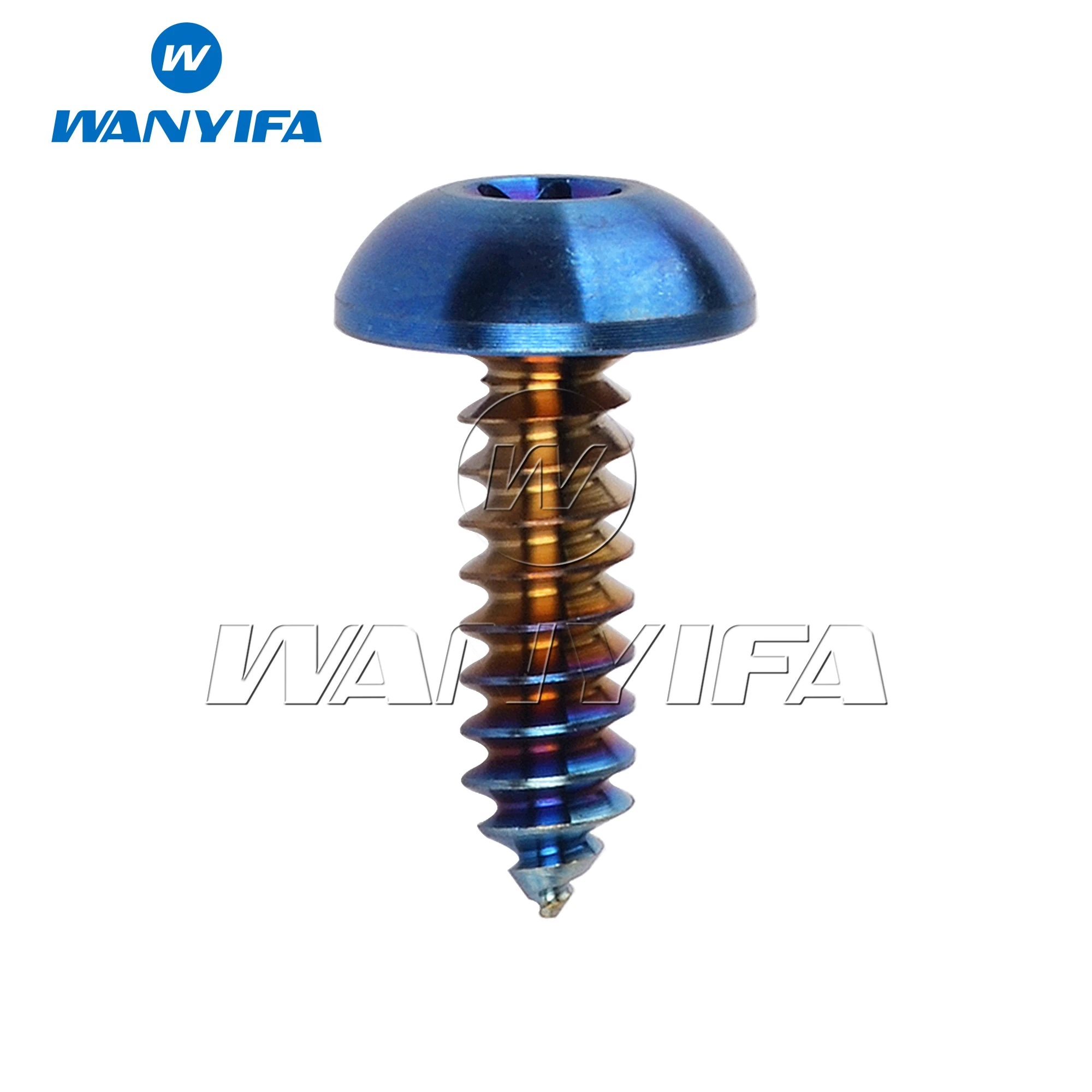 Premium Titanium Self-Tapping Button Screw