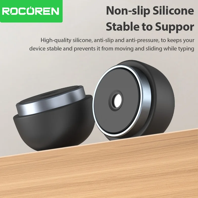 Rocoren Laptop Stand Notebook Accessories Laptop Mushroom Holder Magnetic Mini Cooler Stand for Macbook Pro Air Support Bracket Best Sellers In Phones Accessories