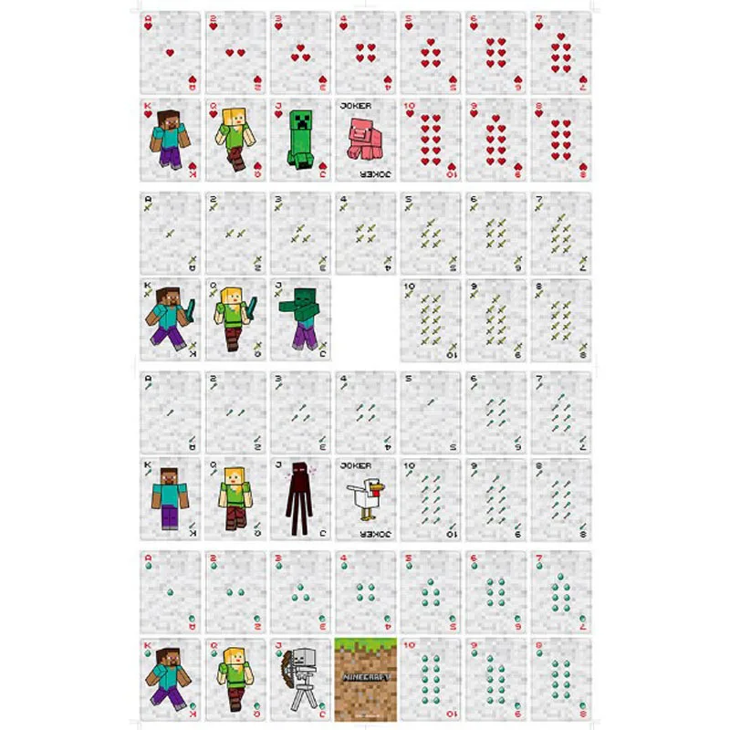 وصول جديد - أوراق اللعب تحت عنوان ماين كرافت للأطف...