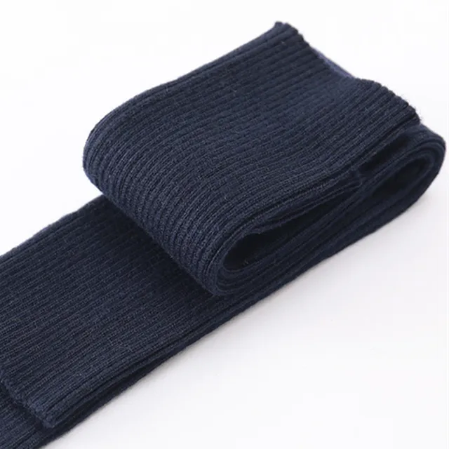 Sparsil Women's Winter&Autumn Christmas Cashmere Blend Knitted Long Gloves Solid Color Fashion Warm For Lady Elbow Mittens 23 Navy Blue