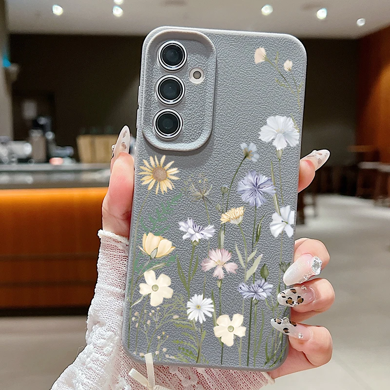 Soft Case with Little Flower Design - Protective Phone Cover