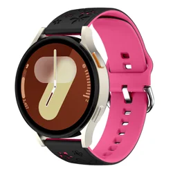Two - Tone Engraved Silicone Watch Strap - Multiple Sizes Available - Watch 22 mm (BDP)