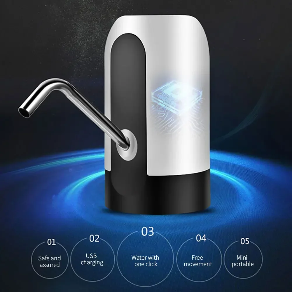 Description Picture 6 of itemWater Dispenser Pump Water Dispenser One Key Automatic Switch Drinking Fountain Bottle Dispensers Mini Cooler Drinkware Kitchen