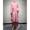 Mode gland Abayas femmes manches chauve-souris Maxi robe caftan dubaï robe de soirée Islam Jalabiya Eid Caftan marocain Kebaya Djellaba