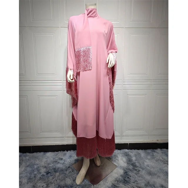 Mode gland Abayas femmes manches chauve-souris Maxi robe caftan dubaï robe de soirée Islam Jalabiya Eid Caftan marocain Kebaya Djellaba