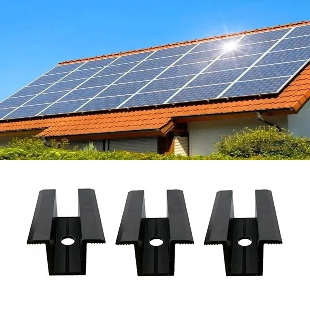 4/6/8pcs PV Solar Panels Centre Clamp Module Clamp Solar Mid Clamps Bracket All Frame Heights Panels Roof