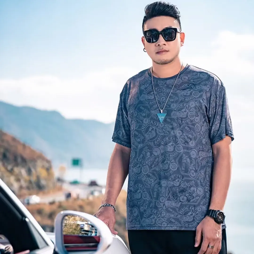 Camisetas de hombre lisas de acuarela, camisetas de secado rápido, camisetas para hombre, camisetas gráficas verdes, moda Harajuku ordinaria, verano, elegante, Y2k, XL