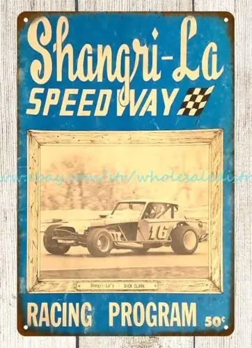 Металлический жестяной знак SPEEDWAY для домашнего декора 1972