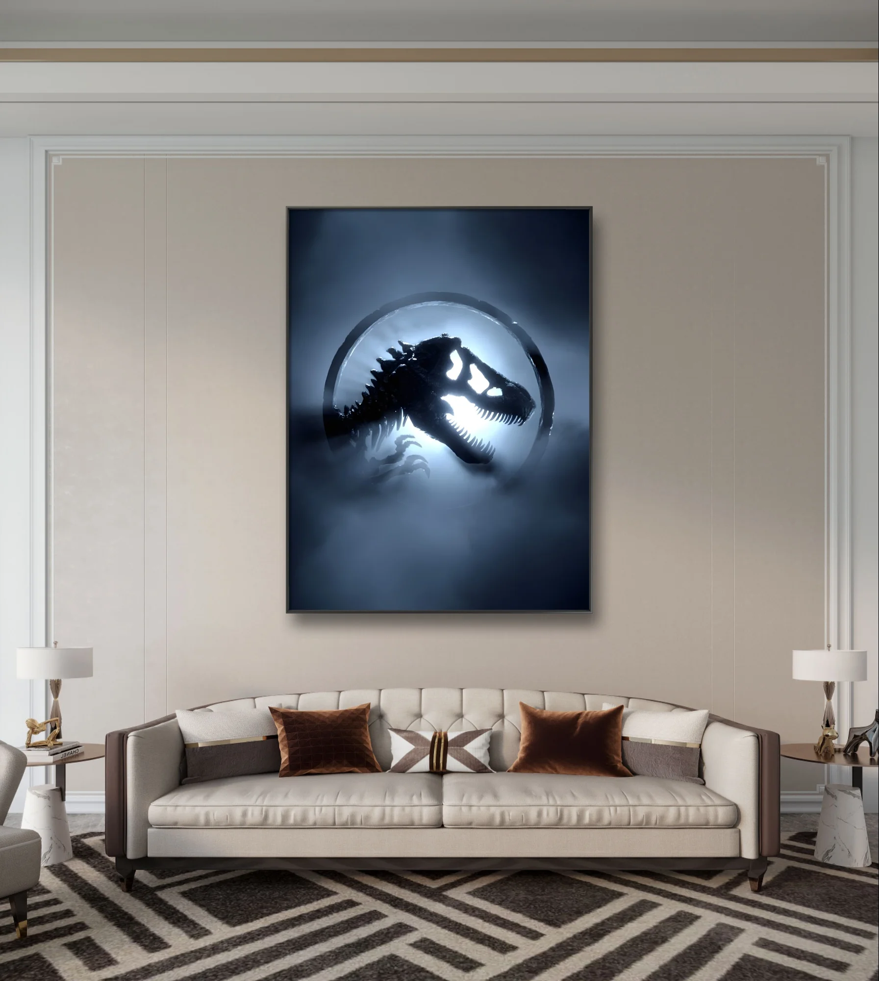 Jurassic Dinosaur 5D Diamond Painting Kit Tyrannosaurus Rex Park Diamond Cross Stitch Color Embroidery Mosaic Home Wall Decor