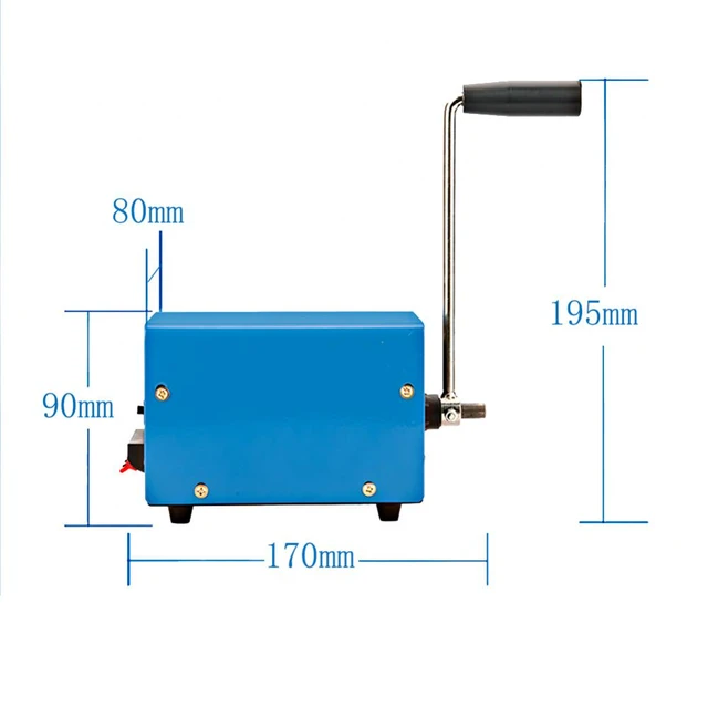 Générateur de manivelle manuel portable multifonction extérieur 20W  alimentation de survie d'urgence