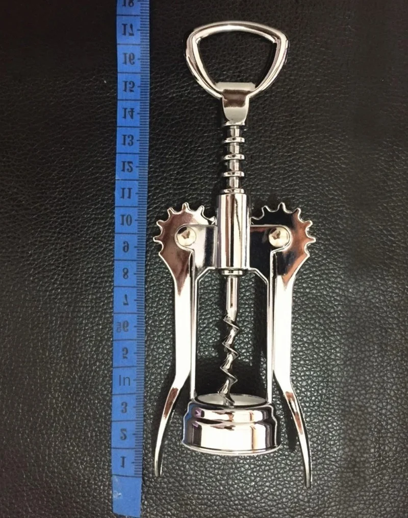 Stainless Steel Wine Opener, Red Wing Type, Metal Sommeliers Corkscrew, Bottle s Corkscrews, Cork Remover