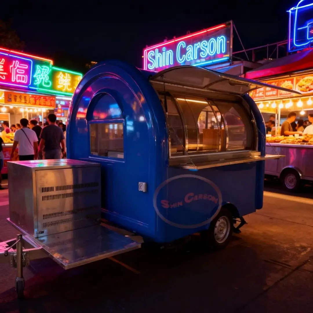 ONLYWE 2025 Mini Food Cart Mobile Chicken Truck Fully Equipped Street ...