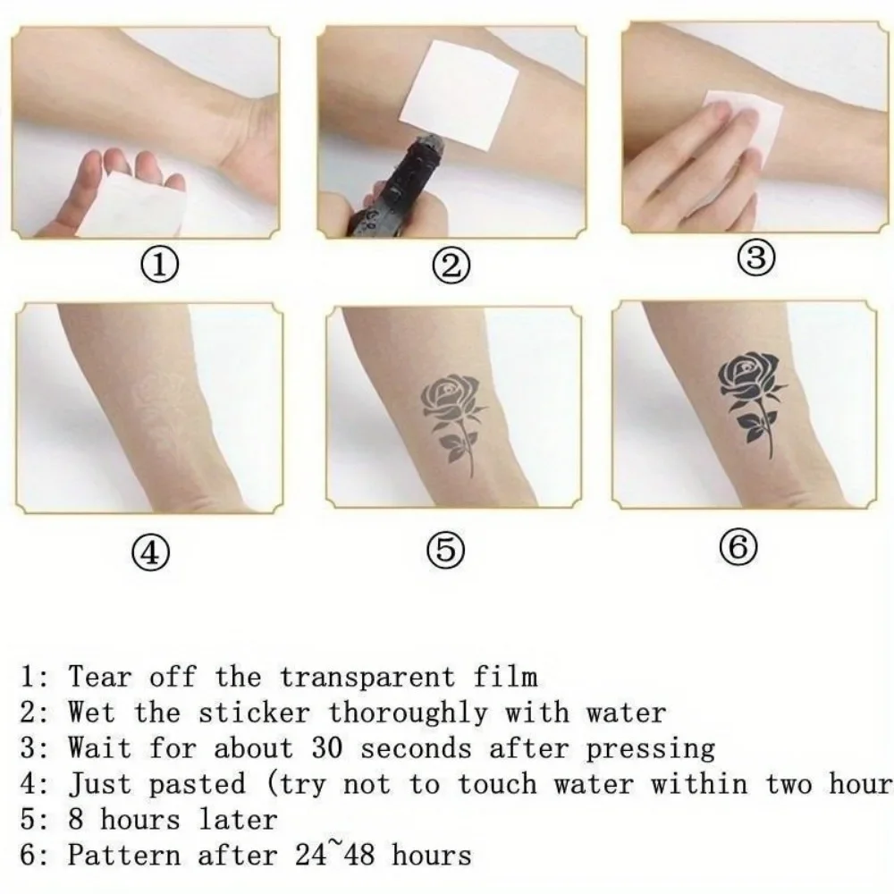 1 Sheet Arm Cool Tattoo Sticker Waterproof Long Lasting Party Temporary