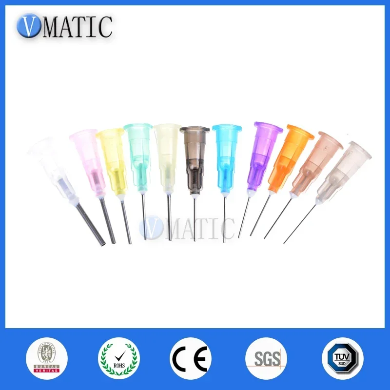 High Quality 100pcs Milky Yellow Dispensing Needles Syringe Tip Needle 1/2 Inch Length 19 Gauge Syringes Blunt Tips