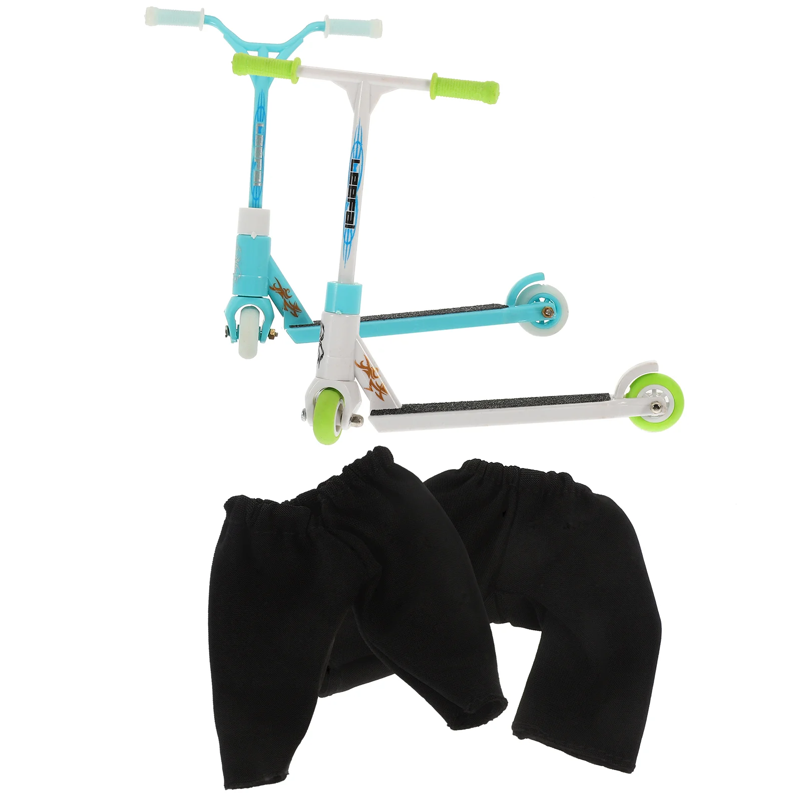 

2 Sets Mini Finger Toys Scooter for Kids Aldult Fingertip Metal Plastic Adults Interesting