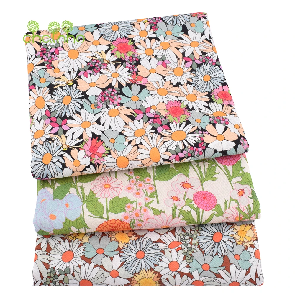 Chainho,21S Thickened Twill Digital Direct Spraying Cotton Fabric,DIY Sewing Quilting For Garments,Bags Home Textiles Material