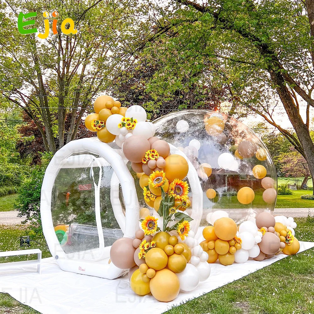 8.2/10FT USA Stock Balloon Inflatable Bubble House with Bubble Transparent Dome House Children's Indoor and Outdoor Party 2