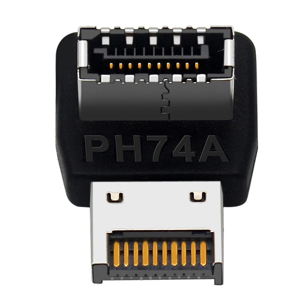 USB 3.1 Type-E 90 Degree Converter Motherboard Type-C Header Adapter with Shell