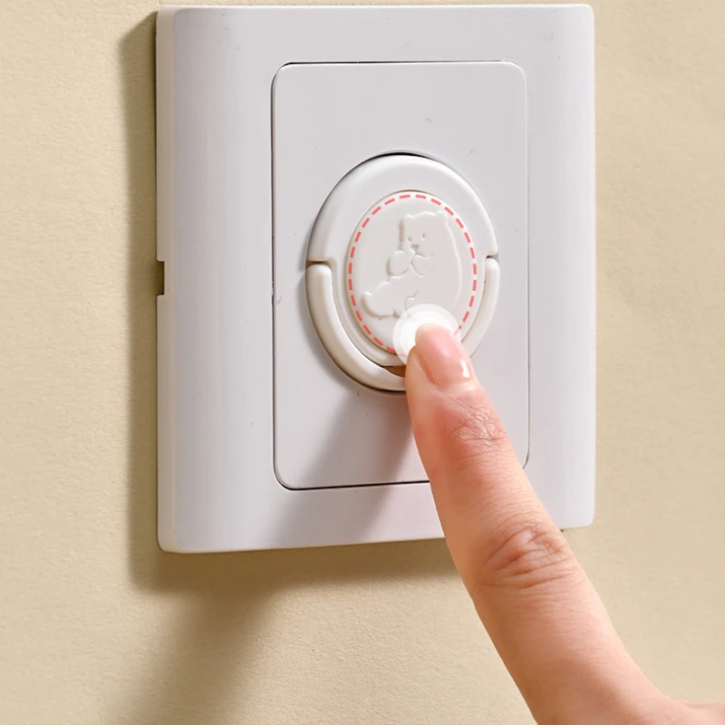 [Euronorm]10/20Pcs Socket protective cover Pull ring Power Protector Baby Safety Electric Plug Socket Cover for Baby Kid Plastic