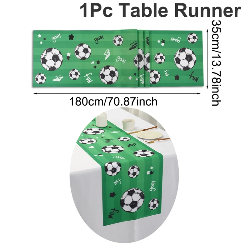 Soccer-Themed Birthday Party Backdrop and Photo Booth Props
