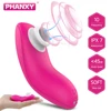 PHANXY Clit Sucker Clitoris Stimulator Nipple Clitoris Massager Female Licking Tongue Sucking Vibrator Adult Sex Toys for Woman 1