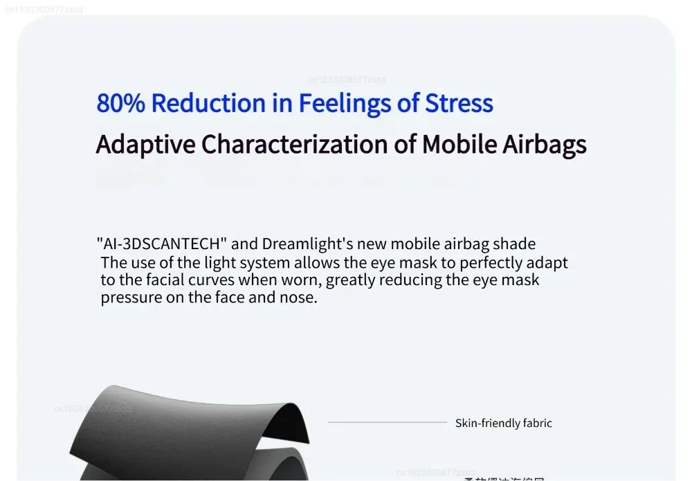 Dreamlight 4S Eye Mask Sleep 3D Stereoscopic Aid for Men Women Adult for Sleeping Block Out Light Adjustable Eye Masks