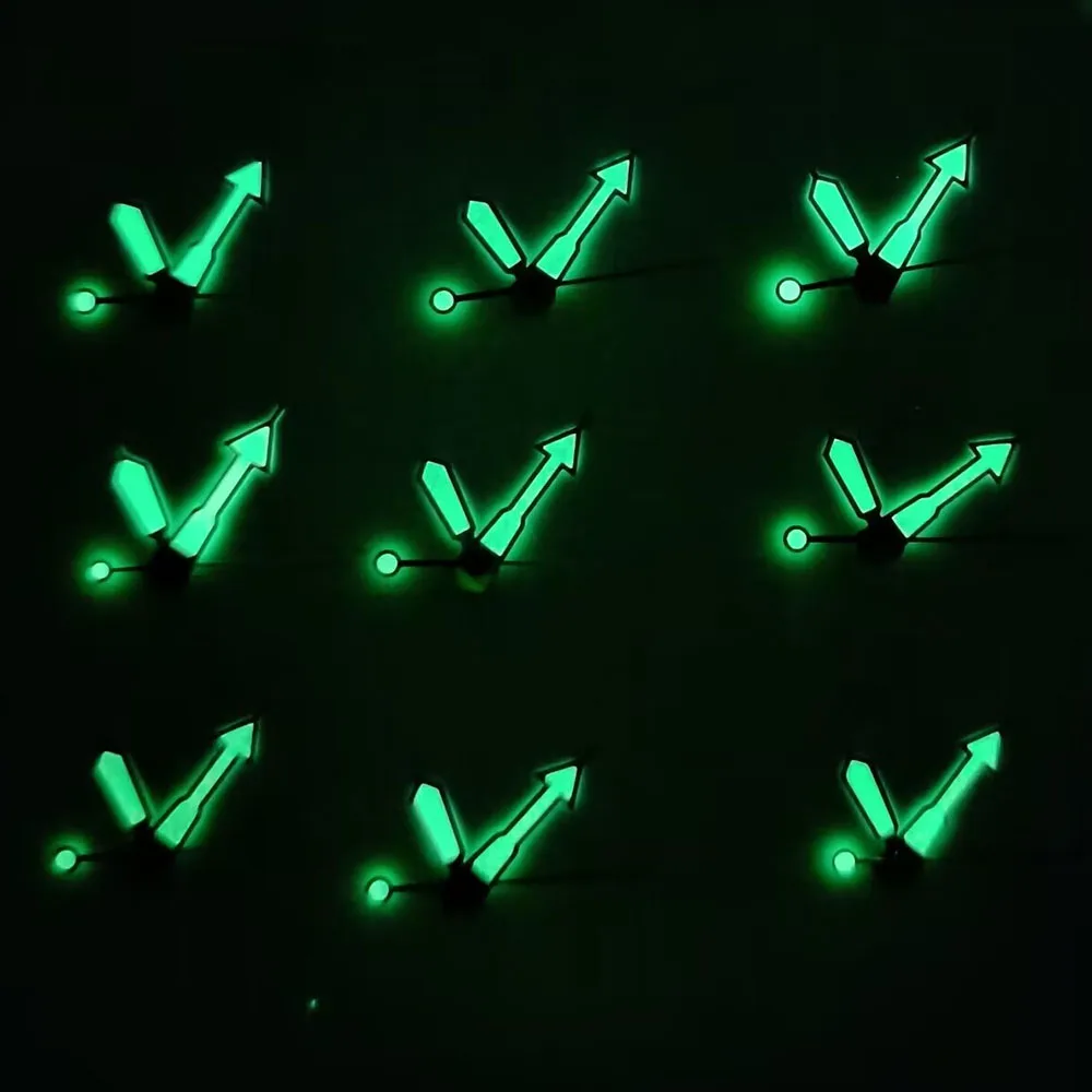 Aiguilles De Montre Vert Lumineuses - Pour Mouvements NH35 Et NH36 - Neuf Sans Emballage
