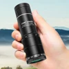 Outdoor Portable 12x Magnifying Telescope Monocular with Cross differentiation line for Hunting Golf Bird Watching Hiking Travel 3