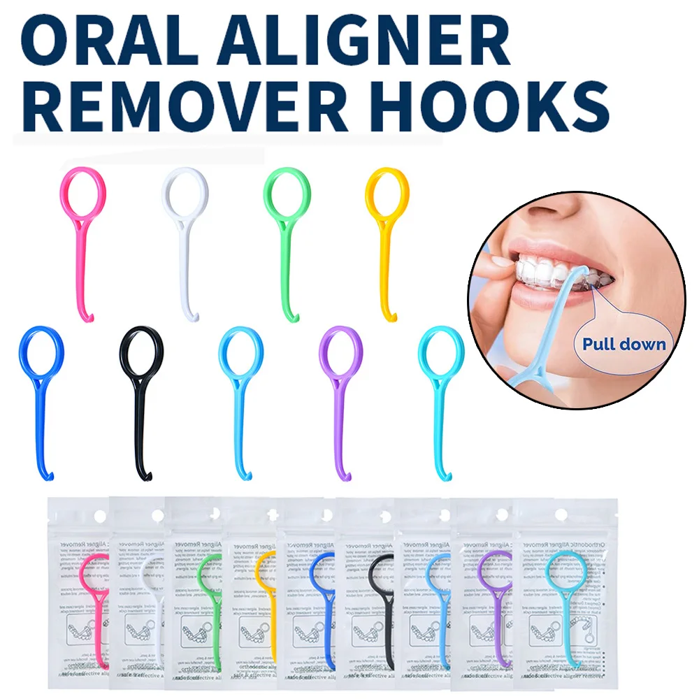 30/10/5 قطعة مستخرج الأقواس، أداة خاصة لتقويم الأسنان، مزيل الأقواس غير المرئية، معبأة بشكل فردي