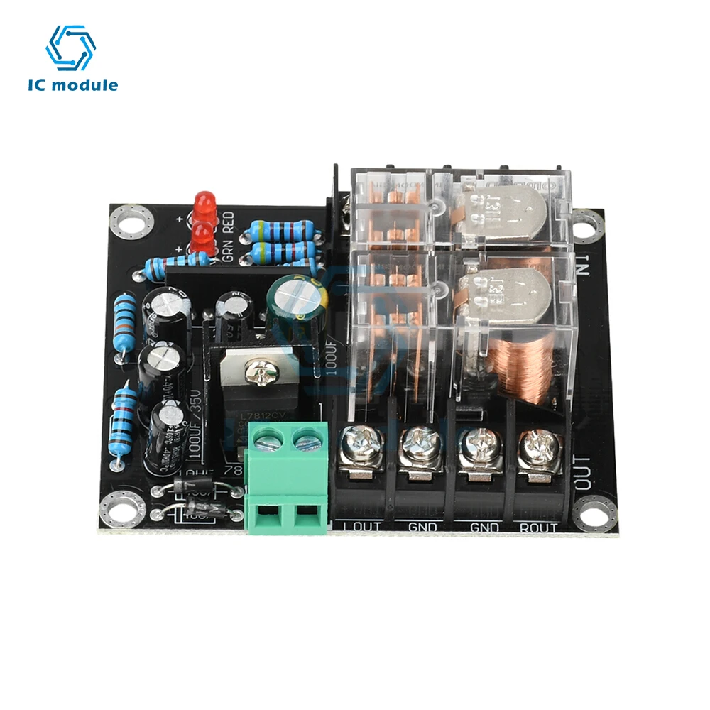 Kit Scheda Protezione Altoparlanti HiFi Con Doppio Relè OMRON E UPC1237, AC 12-24V - Foto 3