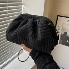  Luxury new towel bag handbag women fashion popular portable bucket bag chain shoulder bag messenger bag 