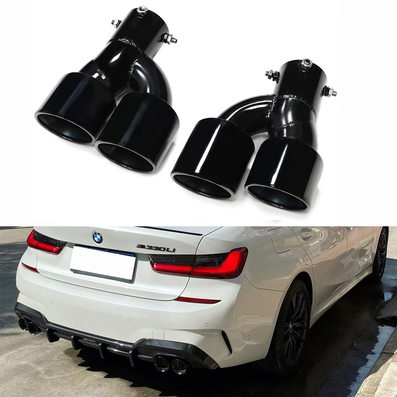 1 Pair Exhaust Tip For BMW G20 G21 320i 330i 325i 2020 Muffler Tip 304