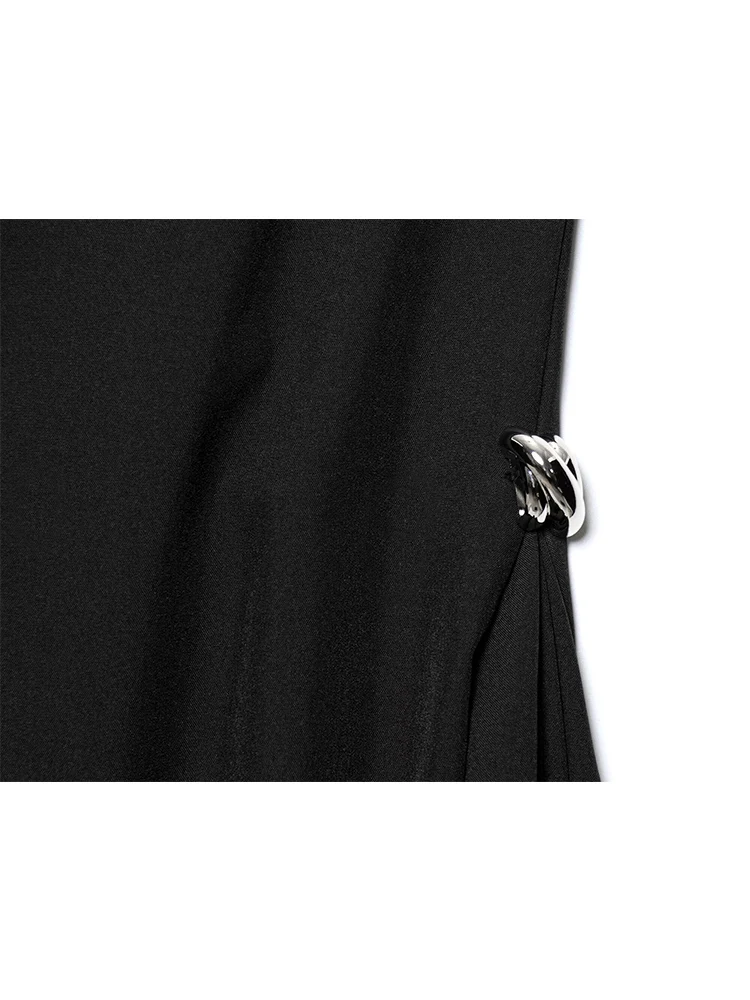 TFMLN New Womens Irregular Neck Long Dress Ladies Summer Sleeveless Party Dress Elegant Ladies Fashion A Line Holiday Dress